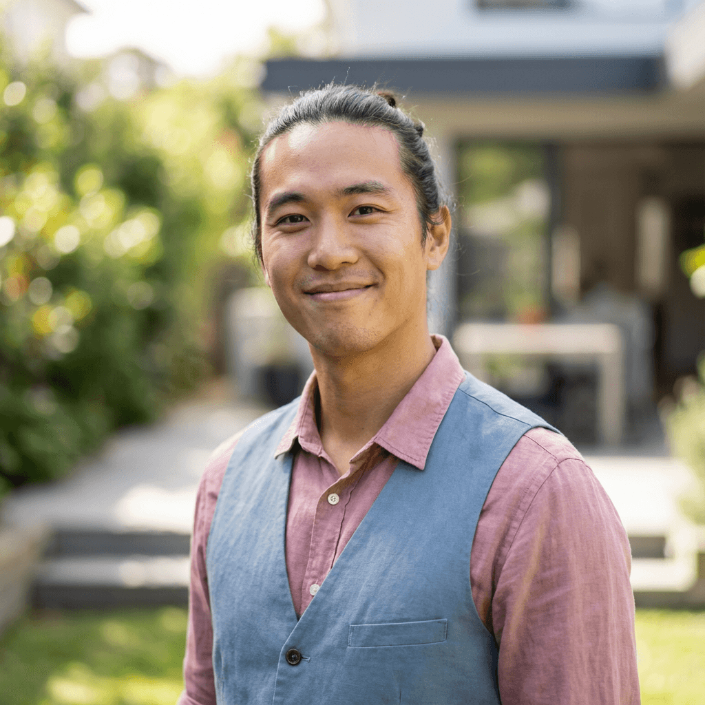 Marcus Chen in casual office setting